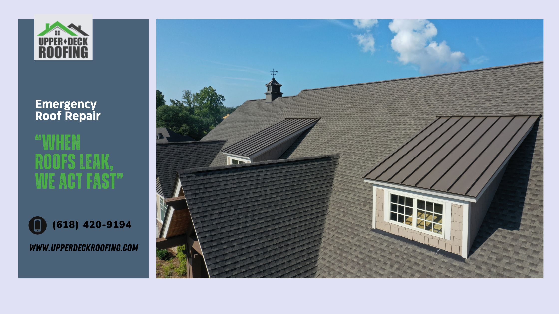 When Roofs Leak, We Act Fast : Emergency Roof Repair Solutions by Upper Deck Roofing